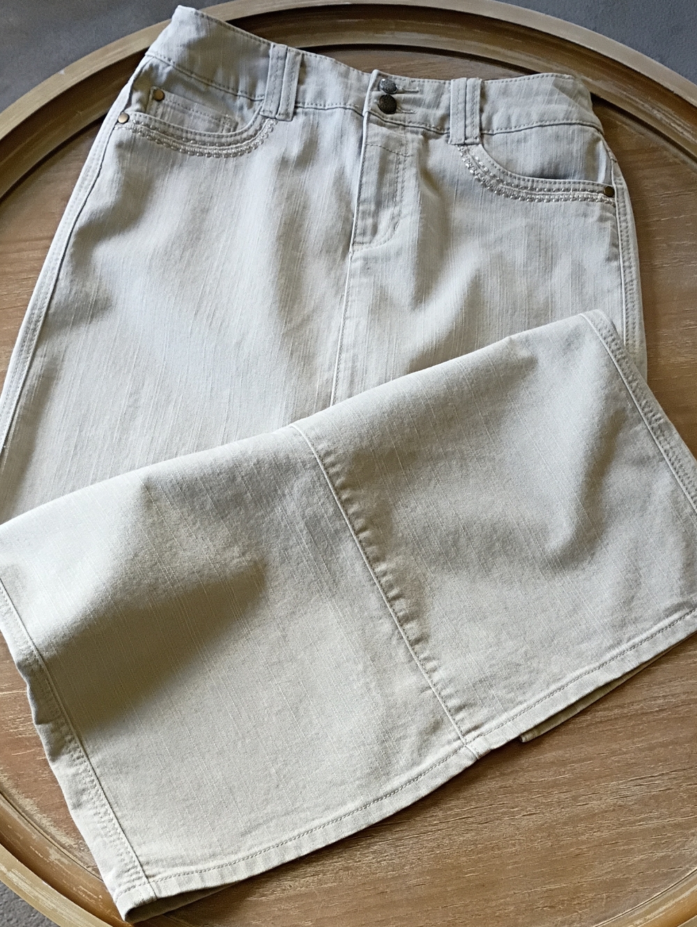 Christopher & Banks Light Cream Skirt